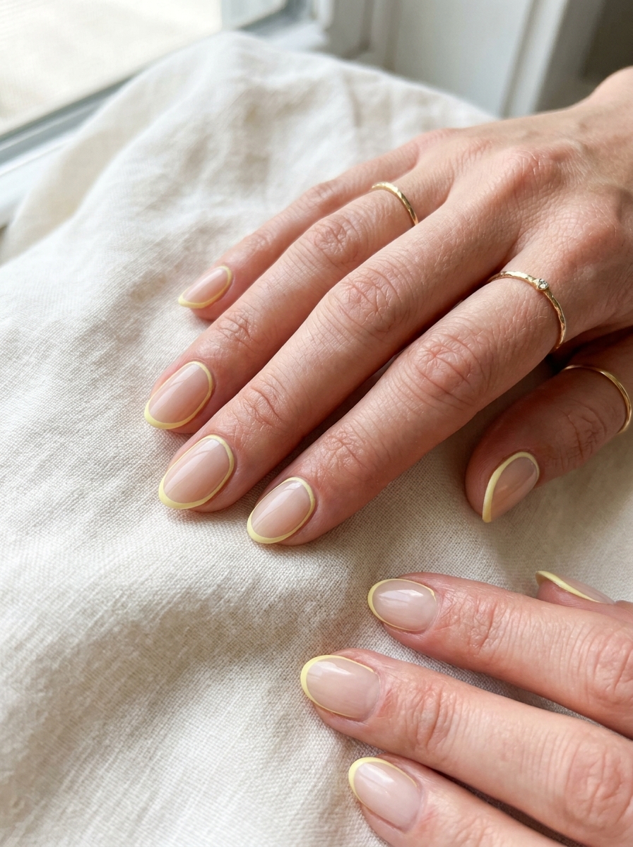 Limoncello Outline Nails
